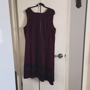 Taylor Burgundy and Navy Dress size 26W